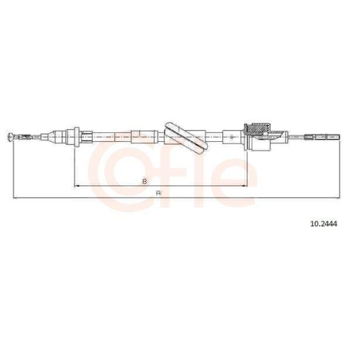 Seilzug Kupplungsbetätigung Cofle 10.2444 für Ford