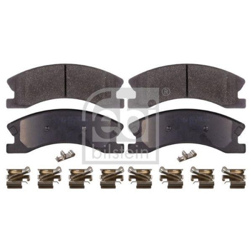 Bremsbelagsatz Scheibenbremse Febi Bilstein 116372 f&uuml;r Chrysler Jeep Vorderachse