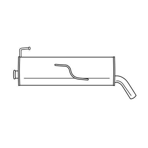 Endschalld&auml;mpfer Sigam 45629 f&uuml;r Peugeot