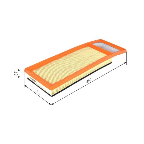 Luftfilter Bosch F026400346 f&uuml;r Alfa Romeo Citro&euml;n Fiat Ford Lancia Opel Peugeot