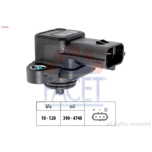 Luftdrucksensor H&ouml;henanpassung Facet 10.3042 Made In Italy - Oe Equivalent f&uuml;r