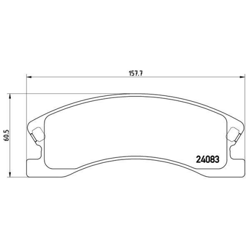 Bremsbelagsatz Scheibenbremse Brembo P37008 Prime Line f&uuml;r Chrysler Jeep