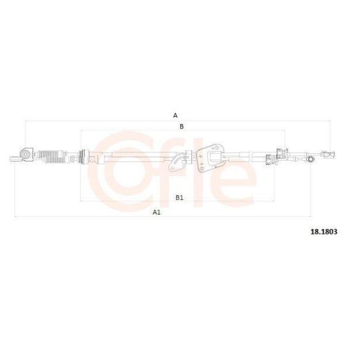 Seilzug Schaltgetriebe Cofle 18.1803 f&uuml;r Toyota