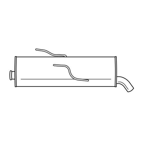 Endschalld&auml;mpfer Sigam 45668 f&uuml;r Peugeot