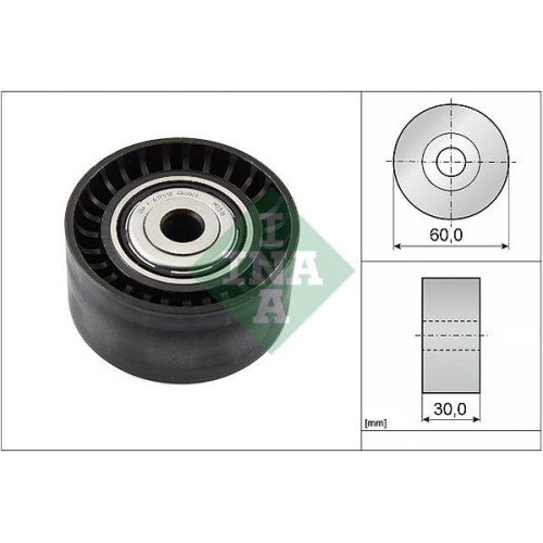 Umlenk /f&uuml;hrungsrolle Keilrippenriemen Schaeffler Ina 532 0534 10 f&uuml;r Nissan