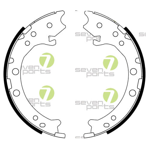 Bremsbackensatz 7 Seven Parts SVG10886 f&uuml;r Hinterachse