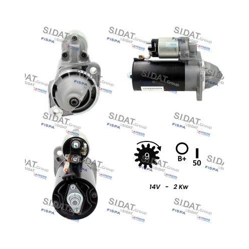 Starter Sidat S12BH0156 f&uuml;r Lombardini