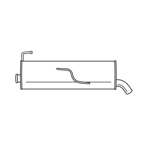 Endschalldämpfer Sigam 45679 für Peugeot