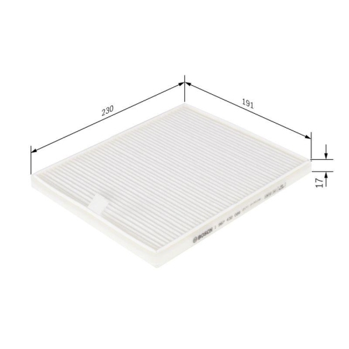 Filter Innenraumluft Bosch 1987432066 f&uuml;r Gmc Opel Subaru Suzuki Vauxhall