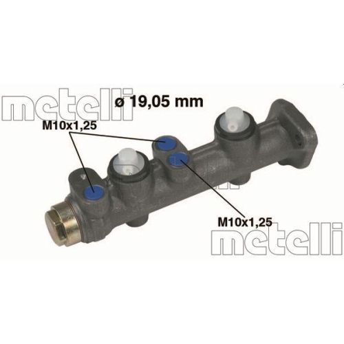 Hauptbremszylinder Metelli 05-0008 f&uuml;r Fiat Zastava Fso