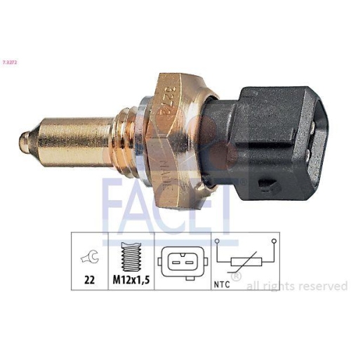Sensor K&uuml;hlmitteltemperatur Facet 7.3272 Made In Italy - Oe Equivalent f&uuml;r Bmw