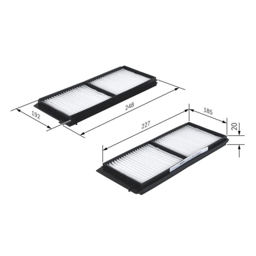 Filter Innenraumluft Bosch 1987432275 f&uuml;r Mazda