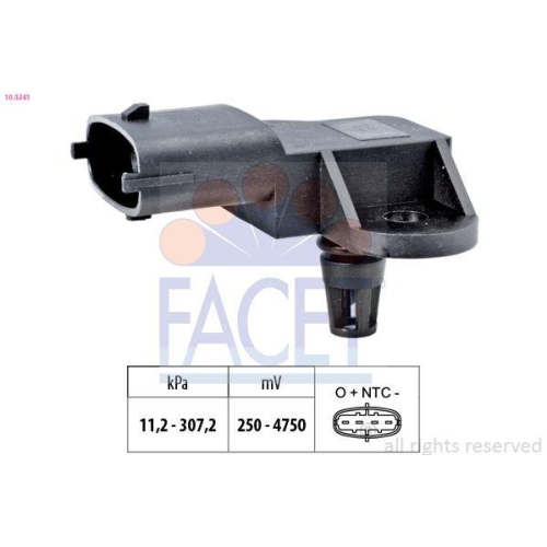 Luftdrucksensor H&ouml;henanpassung Facet 10.3341 Made In Italy - Oe Equivalent f&uuml;r