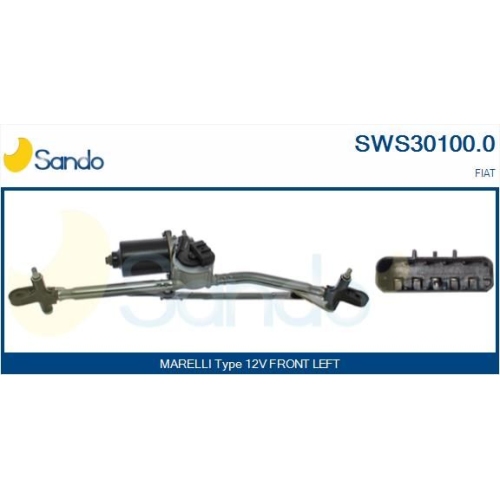 Scheibenreinigungsanlage Sando SWS30100.0 für Fiat Vorne