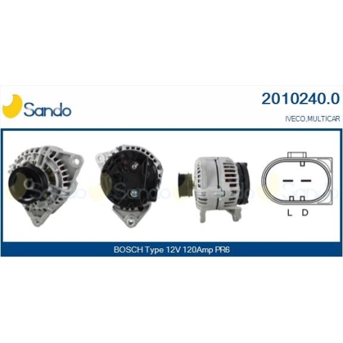 Generator Sando 2010240.0 f&uuml;r Iveco