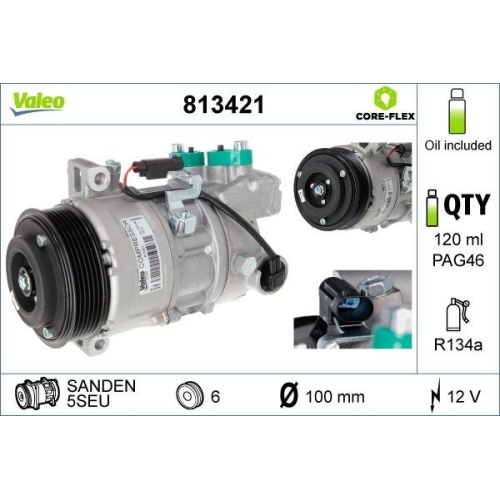 Kompressor Klimaanlage Valeo 813421 Valeo Core-flex f&uuml;r Bmw