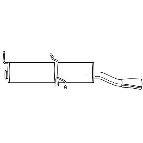 Endschalld&auml;mpfer Sigam 45693 f&uuml;r Peugeot