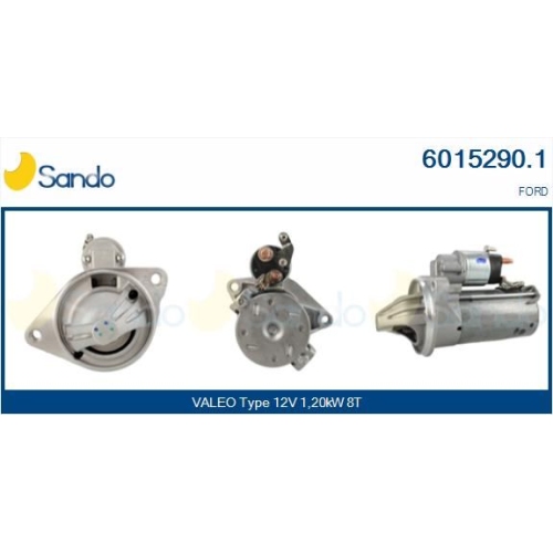 Démarreur Sando 6015290.1 pour Ford