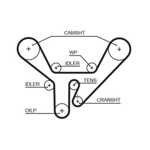 Zahnriemen Gates 5518XS Powergrip&trade; f&uuml;r Audi Dana