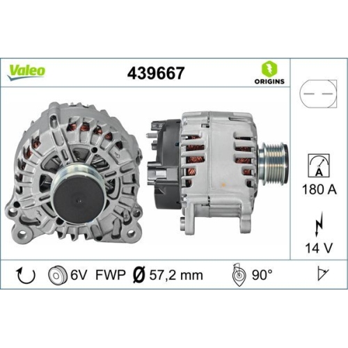 Generator Valeo 439667 Valeo Origins New Oe Technologie für