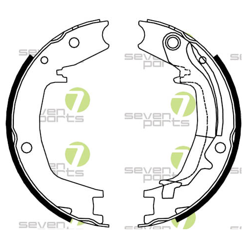 Bremsbackensatz 7 Seven Parts SVG10895 für Hinterachse
