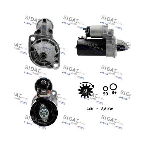 Starter Sidat S12BH0186 f&uuml;r Lombardini