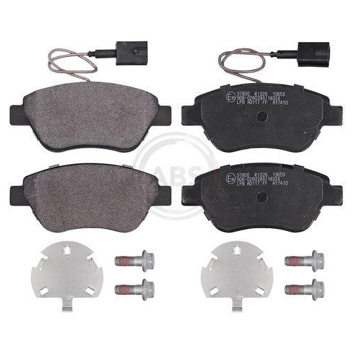 Bremsbelagsatz Scheibenbremse A.b.s. 37800 f&uuml;r Alfa Romeo Citro&euml;n Fiat Peugeot