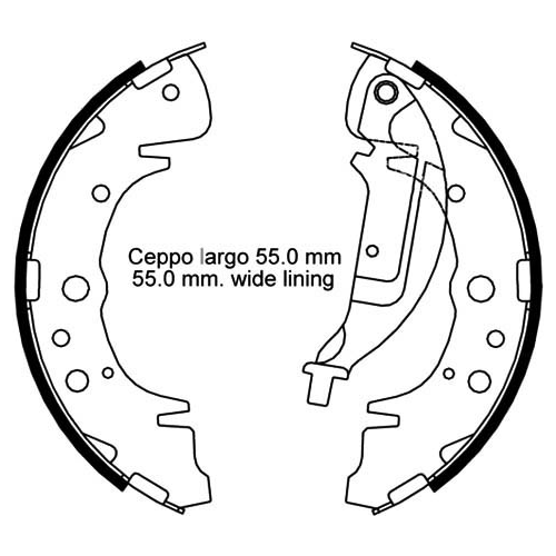 Bremsbackensatz 7 Seven Parts SVG10896 für Hinterachse