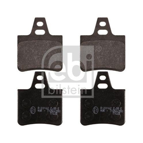 Bremsbelagsatz Scheibenbremse Febi Bilstein 16764 f&uuml;r Citro&euml;n Hinterachse