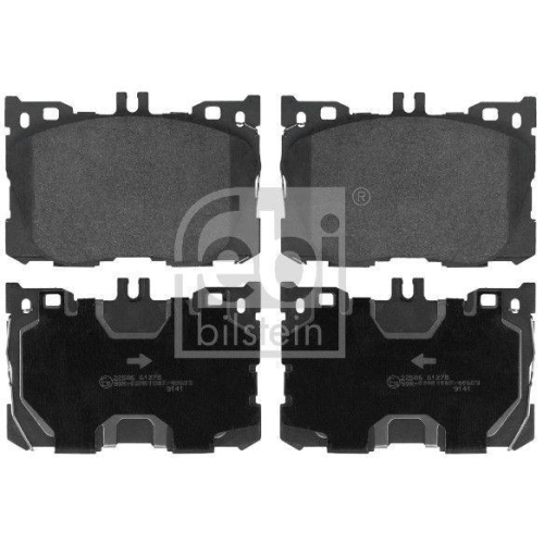 Bremsbelagsatz Scheibenbremse Febi Bilstein 116428 f&uuml;r Mercedes Benz Vorderachse