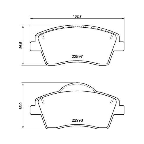 Bremsbelagsatz Scheibenbremse Brembo P86033 Prime Line für Volvo Geely Lynk & Co
