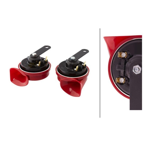 Fanfare Hella 3FH 007 424-801 für Bmw Mack Case Ih Fendt Atlas Copco Agco Artega