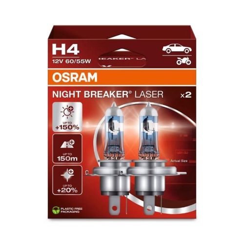 Gl&uuml;hlampe Fernscheinwerfer Ams-osram 64193NL-2HB Night Breaker&reg; Laser f&uuml;r