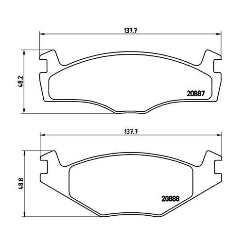 Brake Pad Set Disc Brake Brembo P85024 Prime Line for Audi Seat Skoda VW