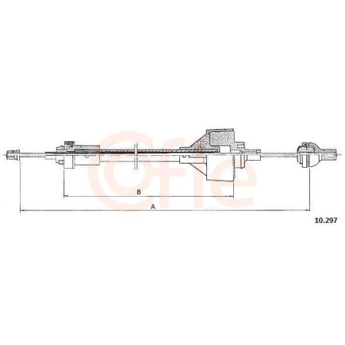 Seilzug Kupplungsbetätigung Cofle 10.297 für Renault