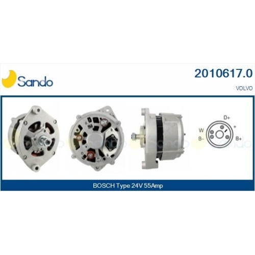 Generator Sando 2010617.0 f&uuml;r Volvo