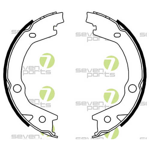 Bremsbackensatz 7 Seven Parts SVG10899 für Hinterachse
