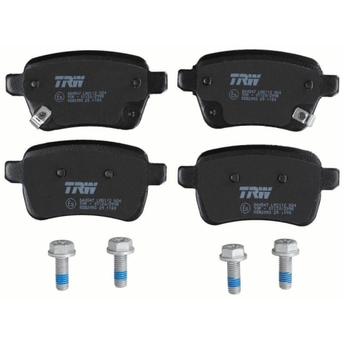 Bremsbelagsatz Scheibenbremse Trw GDB2093 f&uuml;r Vauxhall Opel Hinterachse