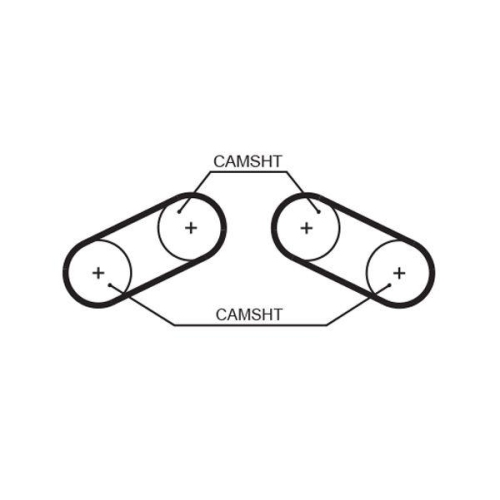 Zahnriemen Gates 5526XS Powergrip&trade; f&uuml;r Austin MG Morris Rover Triumph Land Rover