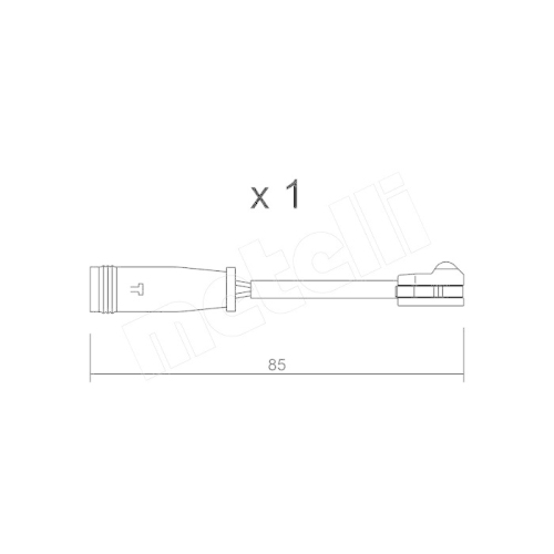 Warnkontakt Bremsbelagverschlei&szlig; Metelli SU.314 f&uuml;r Mercedes Benz Mercedes Benz