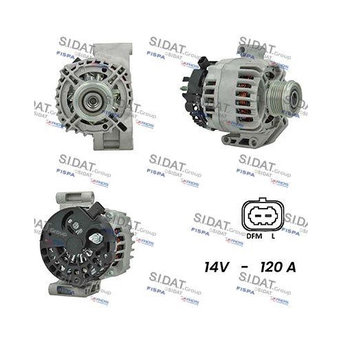 Generator Sidat A12DE0460A2 f&uuml;r Opel