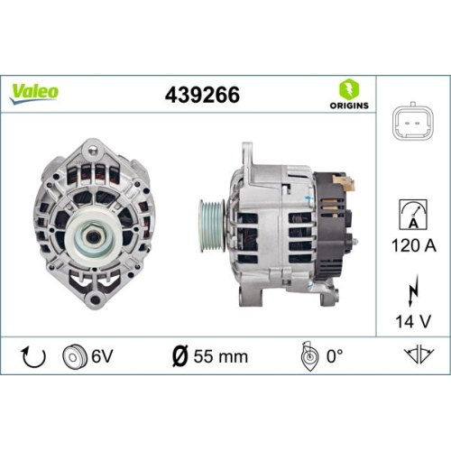 Alternator Valeo 439266 Valeo Origins New Oe Technology for Opel Renault