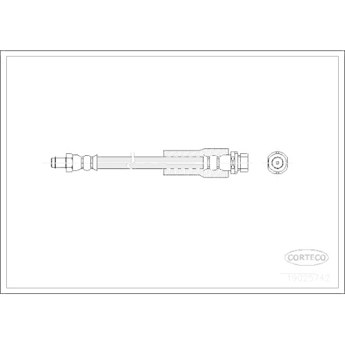 Bremsschlauch Corteco 19025742 f&uuml;r Ford Vorderachse