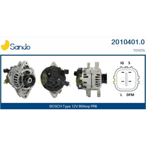 Generator Sando 2010401.0 für Toyota