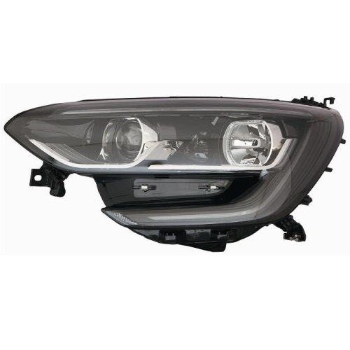 RECHTER SCHEINWERFER MEGANE 2016 H7-H7 W/LED DAYLIGHT BLACK EDGE RIGHT BRAND