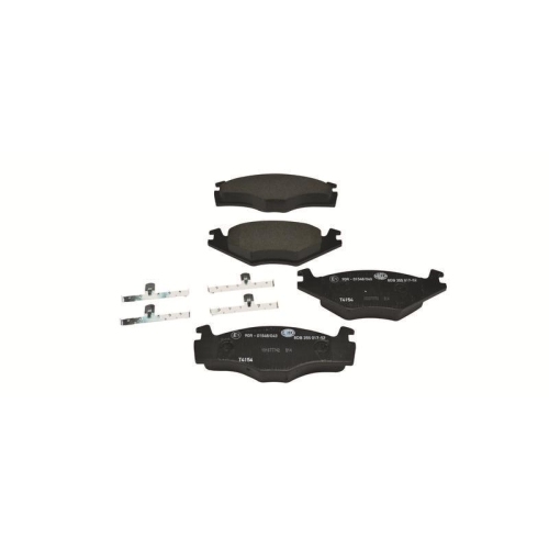Bremsbelagsatz Scheibenbremse Hella 8DB 355 017-521 f&uuml;r Audi Nissan Seat Skoda