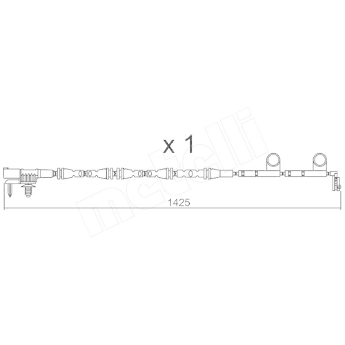Warnkontakt Bremsbelagverschleiß Metelli SU.316 für Land Rover Vorderachse