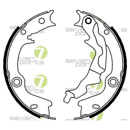 Brake Shoe Set Parking Brake 7 Seven Parts SVG10902 for