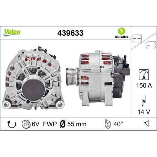 Generator Valeo 439633 Valeo Origins New Oe Technologie f&uuml;r Ford Mazda