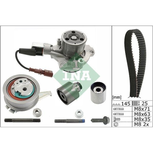 Wasserpumpe + Zahnriemensatz Schaeffler Ina 530 0650 30 f&uuml;r Audi Seat Skoda VW